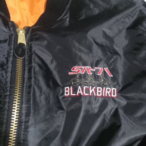Rothco Men's SR-71 Blackbird Nylon Flight Embroidered Jacket Size XL - Picture 6 of 9